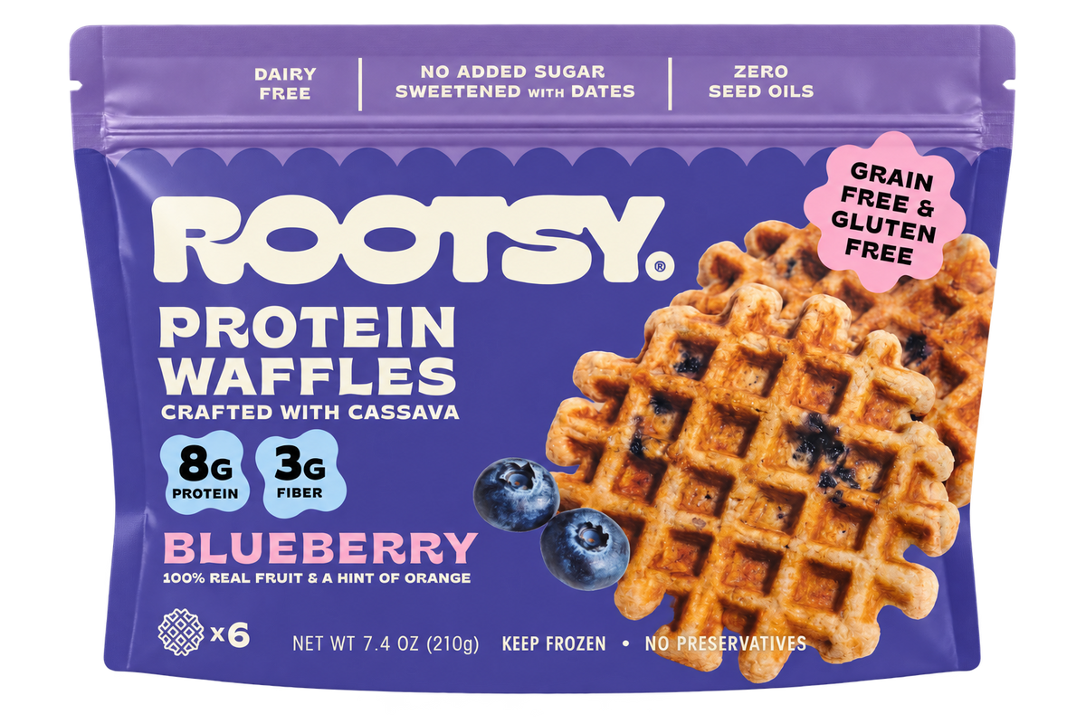 Blueberry Protein Cassava Waffle - (6 Bags)