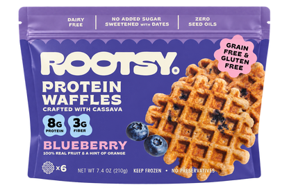 Blueberry Protein Cassava Waffle - (6 Bags)