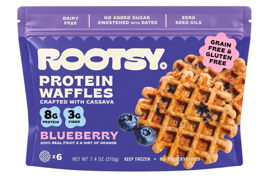 Blueberry Protein Cassava Waffle - (6 Bags)