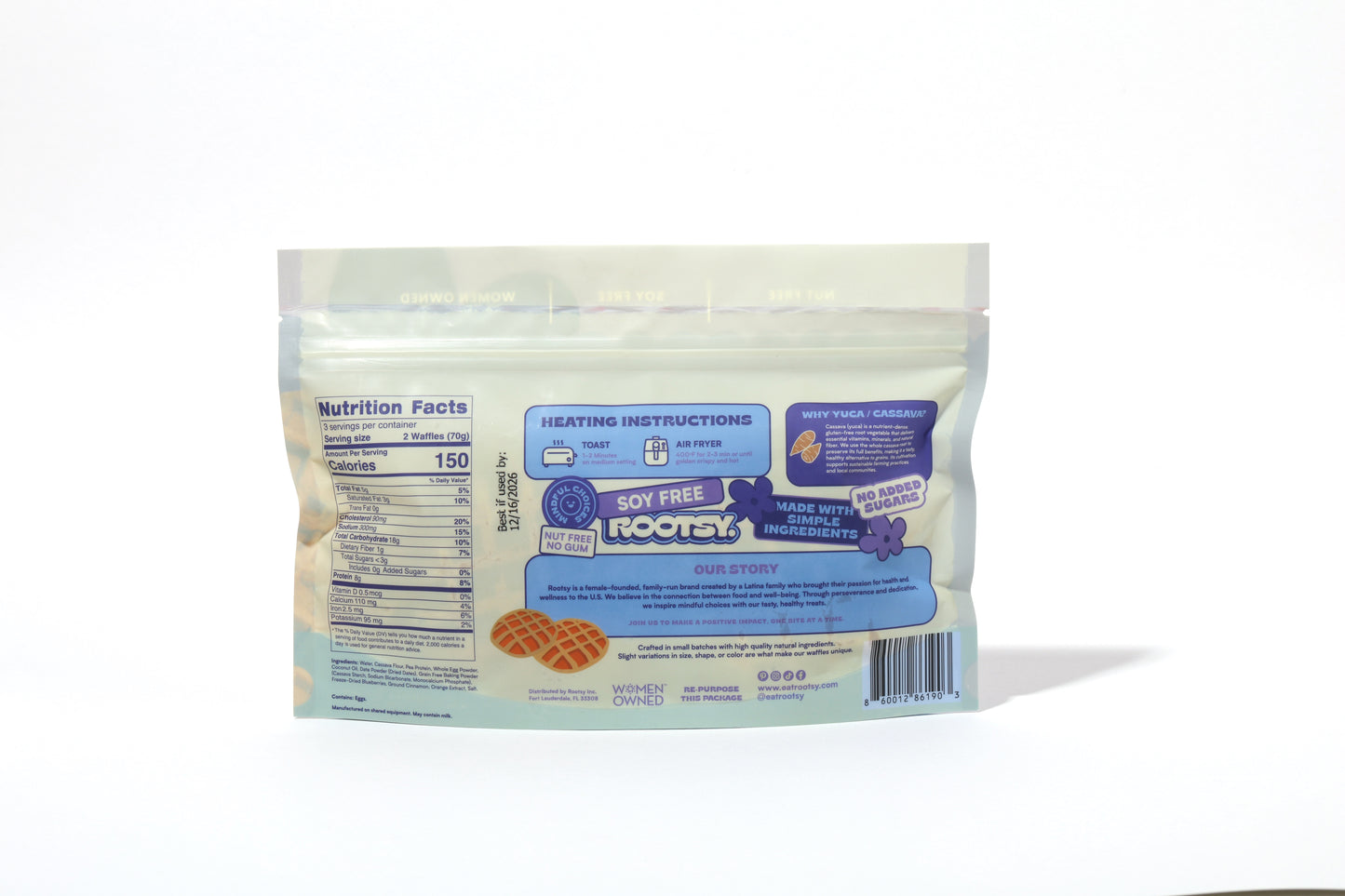 Blueberry Protein Cassava Waffle